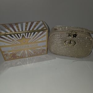 Dior Shimmering Gold Cosmetic Bag